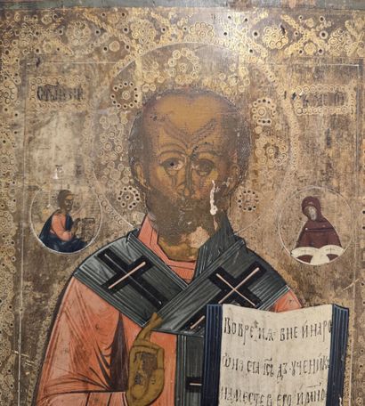 RUSSIA
Orthodox icon painted in tempera depicting...