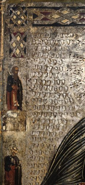 RUSSIA
Orthodox icon painted in tempera depicting...