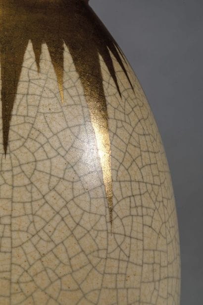 SAMARA 
Ovoid vase converted into a lamp,...