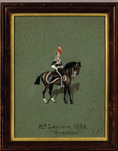 19th-century English school, monogrammed...