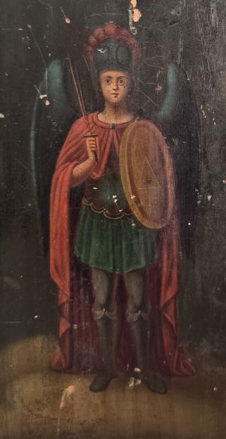 RUSSIA?
Icon painted in tempera depicting...