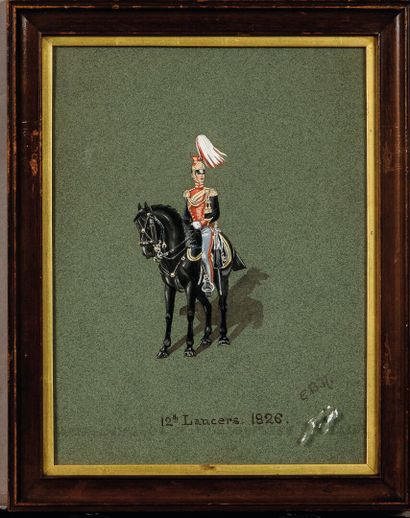 19th-century English school, monogrammed...