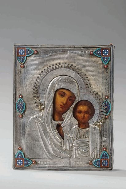 MOSCOW
Icon depicting the Virgin and Child,...
