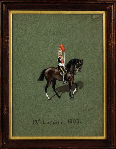19th-century English school, monogrammed...