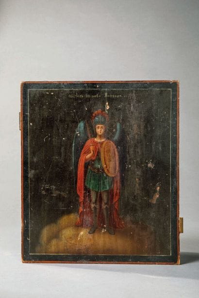 RUSSIA?
Icon painted in tempera depicting...