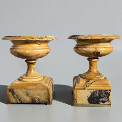 Siena yellow marble mantelpiece set consisting...
