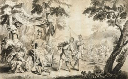 18th-century drawing signed 