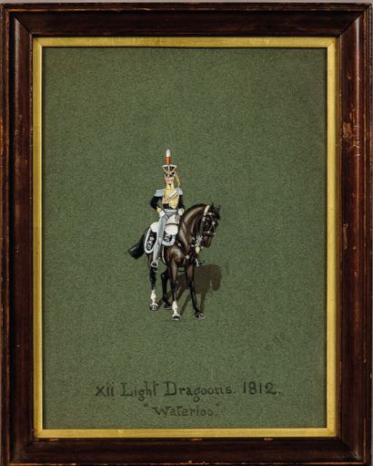 19th-century English school, monogrammed...