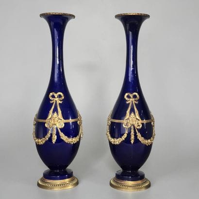 SEVRES, in the style of
Pair of long-necked...