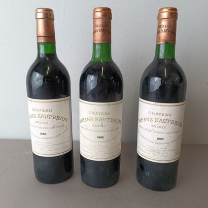 BORDEAUX
GRAVES
3 bouteilles château Bahans...