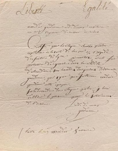 Lot de 26 lettres autographes signées et...