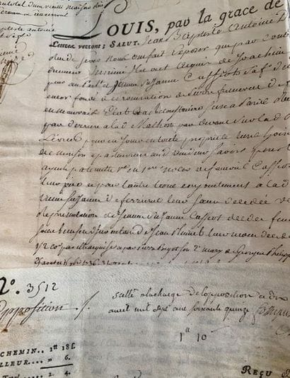 LOUIS XVI, Acte de vente sur vélin signé...
