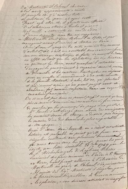 Notice historique manuscrite sur la famille...