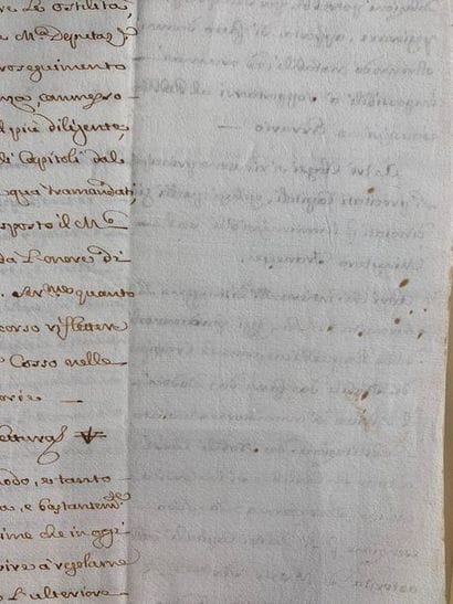Lot de documents non signés de cinq pages...