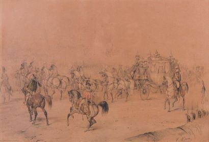 Victor ADAM (1801 - 1866)
Voiture du sacre...