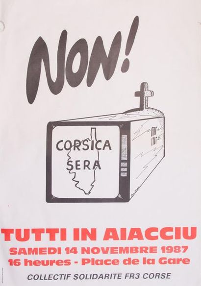 Lot de 13 affiches politico-ecolo des années...