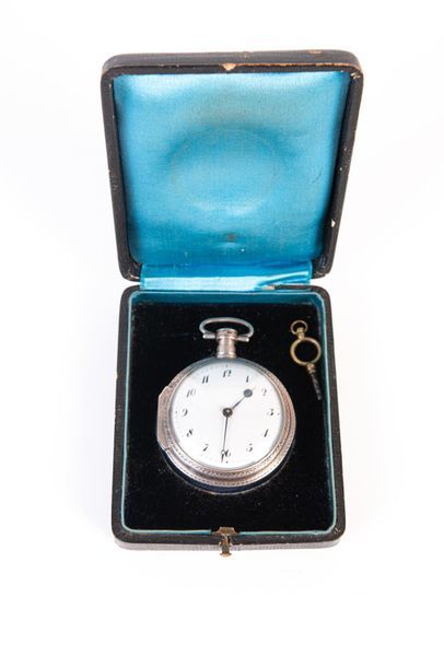 Montre de poche de type oignon en argent,...