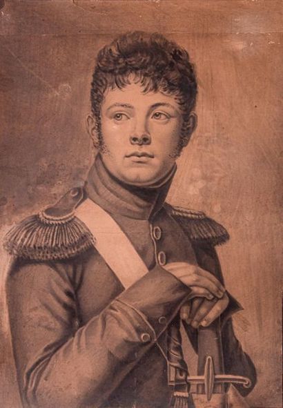 Ecole française du XIXe siècle. 
« Portraits...