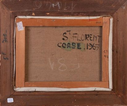 Jacques BOUYSSOU (1926-1997)
Saint Florent.
Huile...