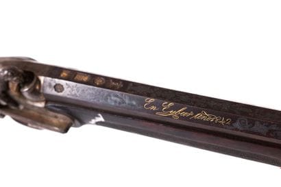 Fusil de chasse espagnol un coup à percussion....