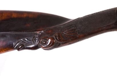Fusil de chasse espagnol un coup à percussion....