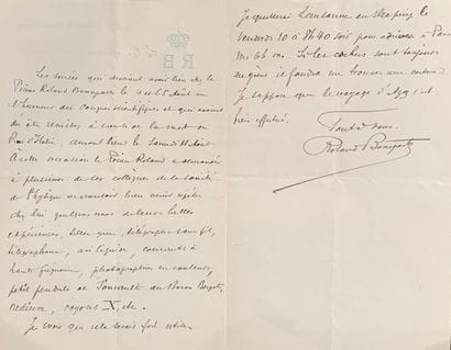 Roland BONAPARTE (1858 - 1924). Petit fils...