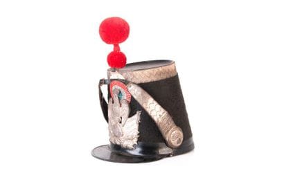 Shako d’officier de la garde nationale 
Fut...