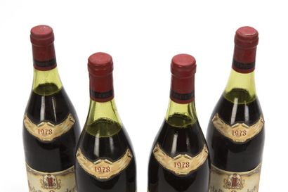 4 bouteilles RUCHOTTES-CHAMBERTIN (Grand...