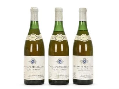 3 bouteilles CHASSAGNE-MONTRACHET LES RUCHOTTES...