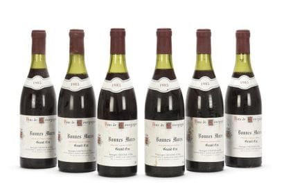 6 bouteilles BONNES-MARES (Grand Cru) 2 à...