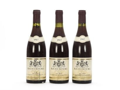 3 bouteilles RICHEBOURG (Grand Cru) e.t.h....