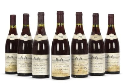 7 bouteilles VOSNE-ROMANÉE CLOS DES RÉAS...