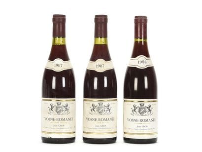 2 bouteilles VOSNE-ROMANÉE (e.t.h. légères...
