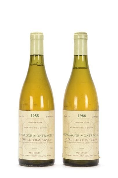 2 bouteilles CHASSAGNE-MONTRACHET LES CHAMPS-GAINS...