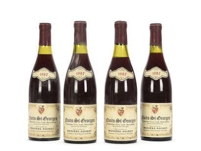 4 bouteilles NUITS ST-GEORGES LES BOUDOTS...