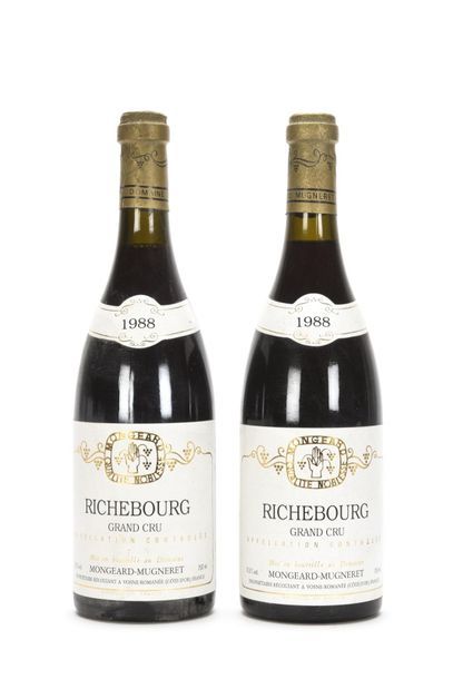 2 bouteilles RICHEBOURG (Grand Cru) e.l.s;...