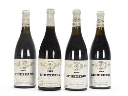 4 bouteilles ÉCHÉZEAUX (Grand Cru) 1 à 2,8...