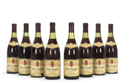 8 bouteilles CLOS-VOUGEOT (Grand Cru) 4 à...
