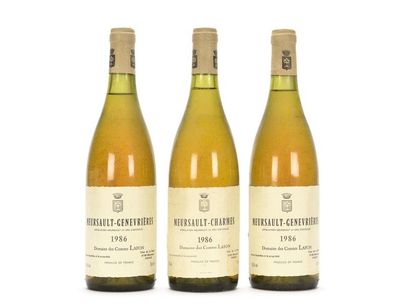 2 bouteilles MEURSAULT-GENEVRIÈRES (1er Cru)...