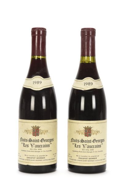 2 bouteilles NUITS ST-GEORGES LES VAUCRAINS...