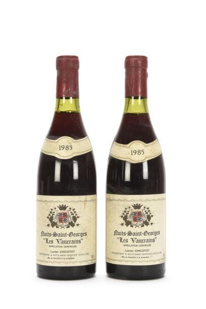 2 bouteilles NUITS ST-GEORGES LES VAUCRAINS...