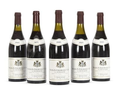 5 bouteilles NUITS-ST-GEORGES LA RICHEMONE...