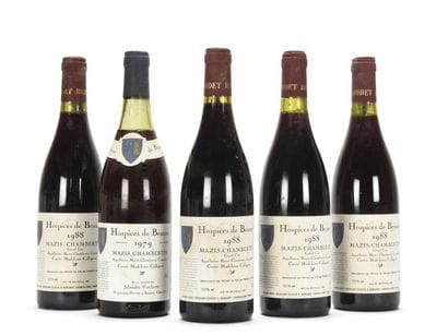 4 bouteilles MAZIS-CHAMBERTIN HOSPICES DE...