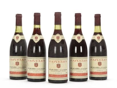 5 bouteilles NUITS ST GEORGES LES ST-GEORGES...