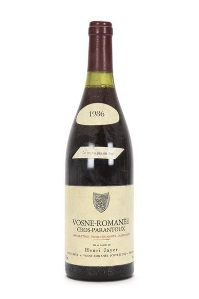 1 bouteille VOSNE-ROMANÉE CROS-PARANTOUX...