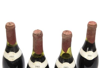 4 bouteilles VOSNE-ROMANÉE LES SUCHOTS (1er...