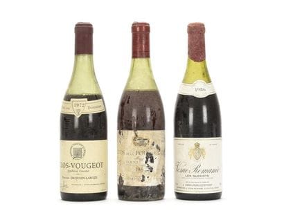 1 bouteille VOSNE-ROMANÉE LES SUCHOTS (1er...