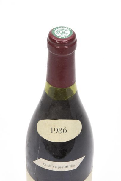 1 bouteille VOSNE-ROMANÉE CROS-PARANTOUX...