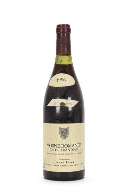 1 bouteille VOSNE-ROMANÉE CROS-PARANTOUX...