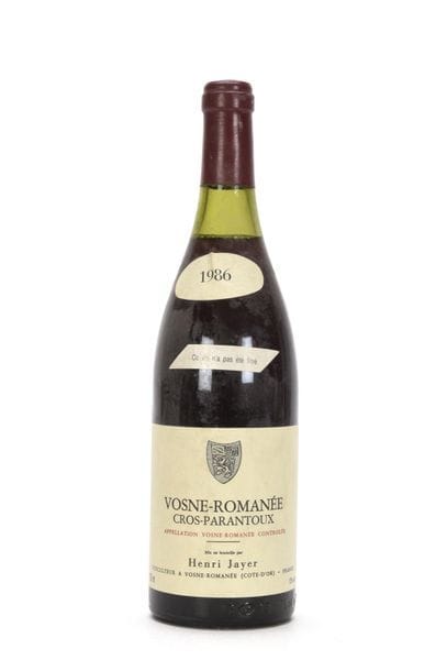 1 bouteille VOSNE-ROMANÉE CROS-PARANTOUX...